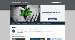 Desktop Screenshot of hew.dk